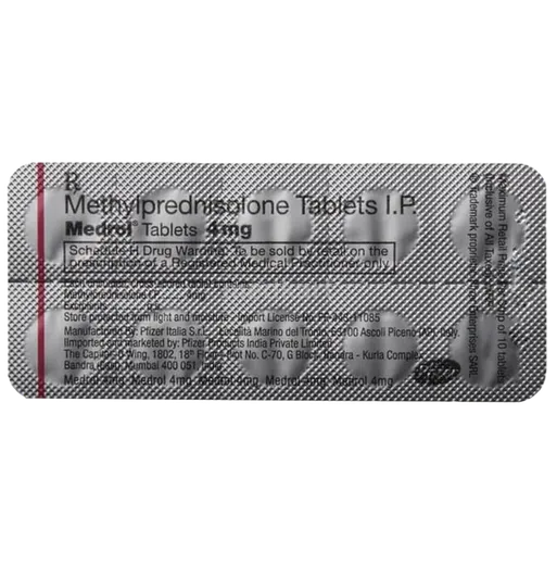 medrol 4mg tablet 10's